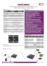 Rextron ファイバーKVM延長器 FXPS-M043のカタログ