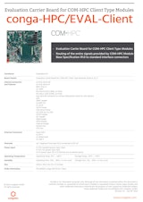 COM-HPC Client 評価ボード: conga-HPC/EVAL-Clientのカタログ