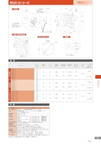 金属羽根ACファンモーター　B530-3シリーズ 【株式会社廣澤精機製作所のカタログ】