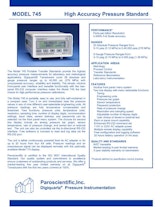 水晶振動式 圧力標準器 745シリーズのカタログ