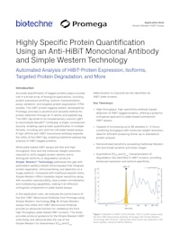 HiBiTタグとシンプルウェスタンによる、高精度なタンパク質定量 【プロテインシンプル ジャパン株式会社のカタログ】
