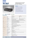 第11世代Intel Core 交通輸送 組込PC TS-207 【アドバンテック株式会社のカタログ】