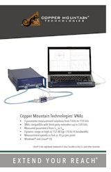 Copper Mountain Technologiesのネットワークアナライザのカタログ