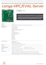 COM-HPC Server 評価ボード: conga-HPC/EVAL-Serverのカタログ