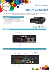 産業用ファンレス組込みPC Jetway HBFDF05のカタログ