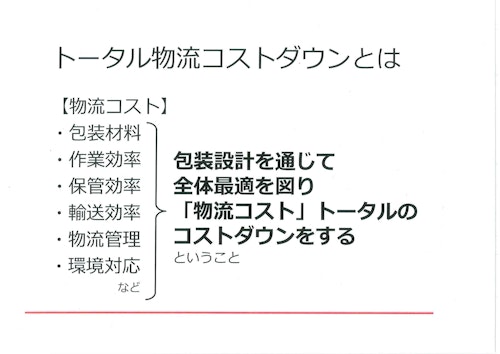 【資料】トータル物流コストとは (ナビエース株式会社) のカタログ