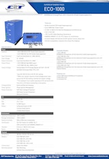 8個/16個 370[F] スーパーキャパシタ搭載  産業用エネルギーパック C&T  ECO-1000のカタログ