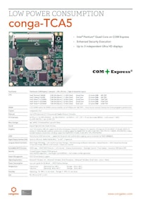 COM Express Compact Type 6: conga-TCA5 【コンガテックジャパン株式会社のカタログ】