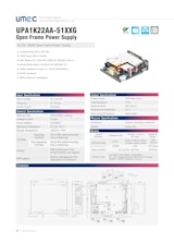 UMEC ACDC 1200W Open Frame Power Supply_UPA1K22AA-51XXGのカタログ