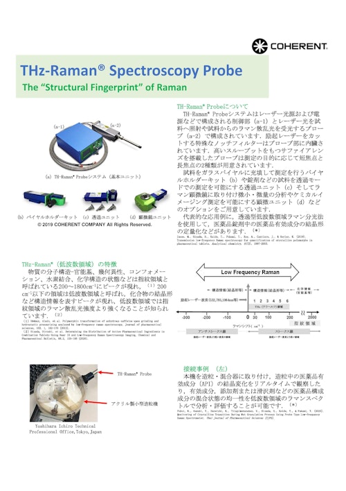 Ondax TR-Probe 低波数ラマンプローブ (株式会社テックアナリシス) のカタログ