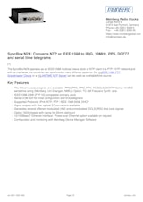PTP・NTP SLAVEのカタログ