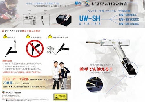 ハンド式ファイバーレーザ溶接機カタログ (ノースヒルズ溶接工業株式会社) のカタログ