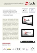 11.6" オープンフレイム高輝度IP65ディスプレイ FT116TMCAPOFHBOB(1,000cd/m2)-サンテックス株式会社のカタログ
