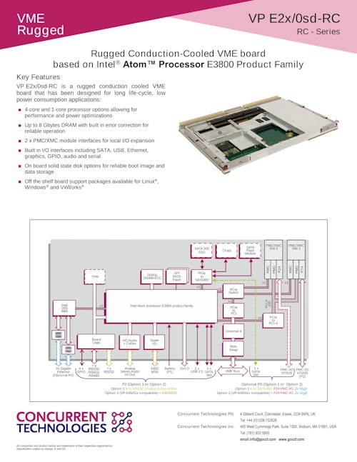 VP E2x/0sd-RC - 堅牢なVMEプロセッサ (アスコット株式会社) のカタログ