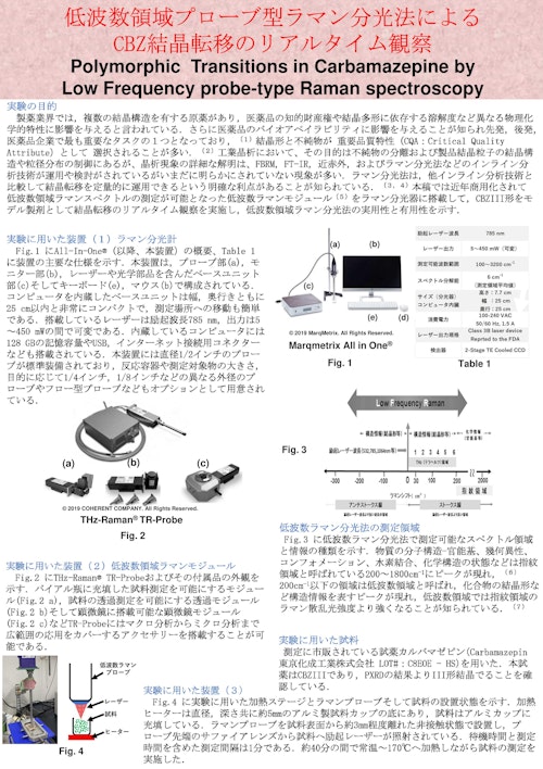 カルバマゼピン（CBZ）の結晶転移 (株式会社テックアナリシス) のカタログ