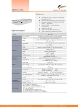 医療用『60601-1-2 第4版認証』ファンレスBOX型コンピュータ『WPC-766』のカタログ