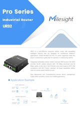 産業用セルラールーター NXP産業用CPU デュアルSIM対応 Milesight UR32のカタログ