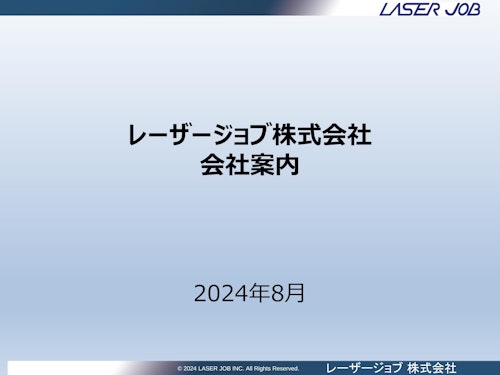 レーザー微細加工 (レーザージョブ株式会社) のカタログ