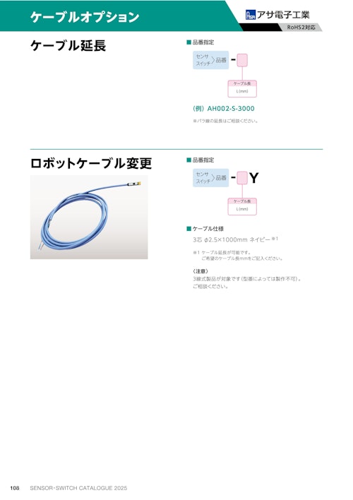 ケーブルオプション　ケーブル延長 (共栄通信工業株式会社) のカタログ