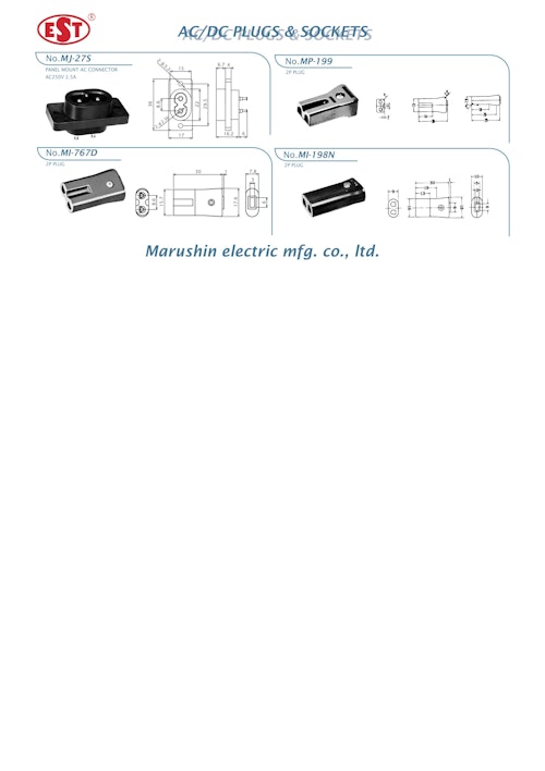 マル信無線電機 AC/DCプラグ＆ソケットカタログ (株式会社BuhinDana) のカタログ