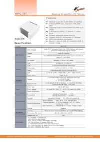 医療用『60601-1-2 第4版認証』Intel第9世代ファンレスBOX型コンピュータ『WPC-767』 【Wincommジャパン株式会社のカタログ】