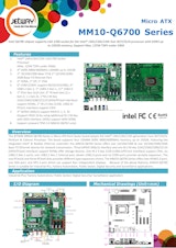 産業用Micro-ATXマザーボード MM10-Q6700のカタログ