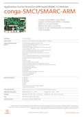 SMARC用3.5インチ キャリアボード: conga-SMC1/SMARC-ARM-congatec Japan K.K.のカタログ