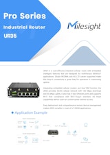 産業用セルラールーター NXP産業用CPU デュアルSIM対応 Milesight UR35のカタログ