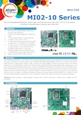 産業用Mini-ITXマザーボード Jetway MI02-10のカタログ