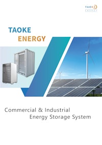水冷蓄電池システム 【TAOKE ENERGY株式会社のカタログ】