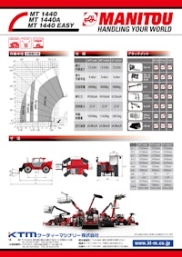 テレハンドラー【MT1440】 【ケーティーマシナリー株式会社のカタログ】