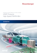 自動車産業向け次世代高周波同軸コネクタ「HFM® - High-Speed FAKRA-Mini」-Rosenberger Groupのカタログ