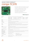 COM Express Compact Type 6: conga-TC370-congatec Japan K.K.のカタログ