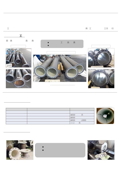 ガラスフレークライニング鋼管 (イデア株式会社) のカタログ