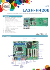 産業用ATXマザーボード Jetway LA2H-H420Eのカタログ