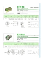 DCモータ　R370-KB、R385-SBのカタログ