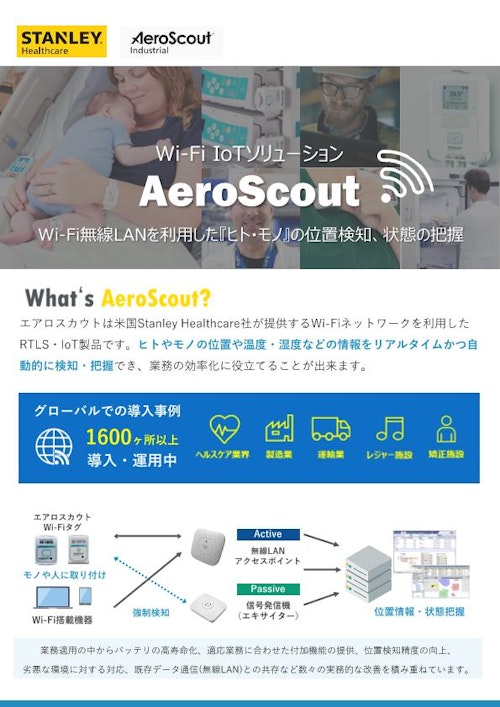 Wi-Fi｜位置測位・温度管理ソリューション AeroScout (株式会社アイランドシックス) のカタログ