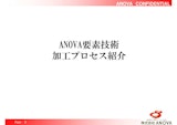 ANOVA要素技術加工プロセス紹介のカタログ