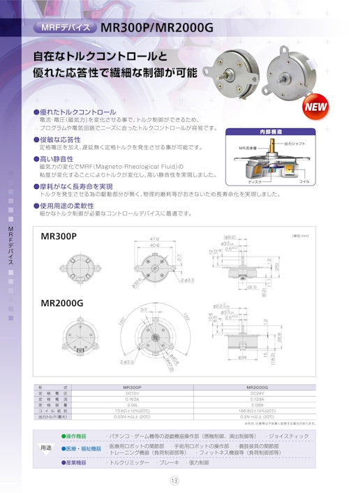 MRFデバイス (シンフォニアマイクロテック株式会社) のカタログ