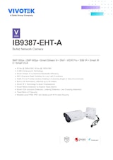 VIVOTEK バレット型カメラ：IB9387-EHT-Aのカタログ