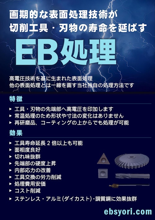 EB処理 (株式会社エレクトロンチャージャー研究所) のカタログ